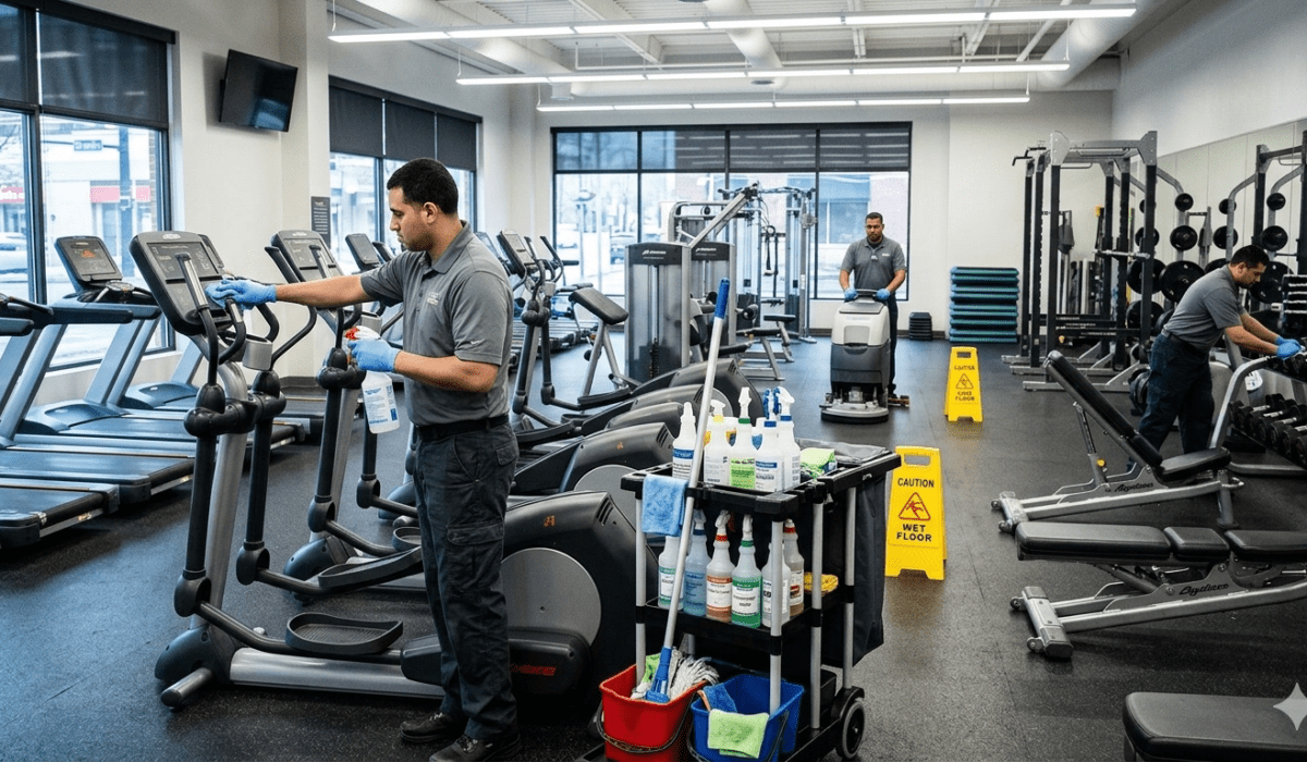 gym deep cleaning checklist Dubai